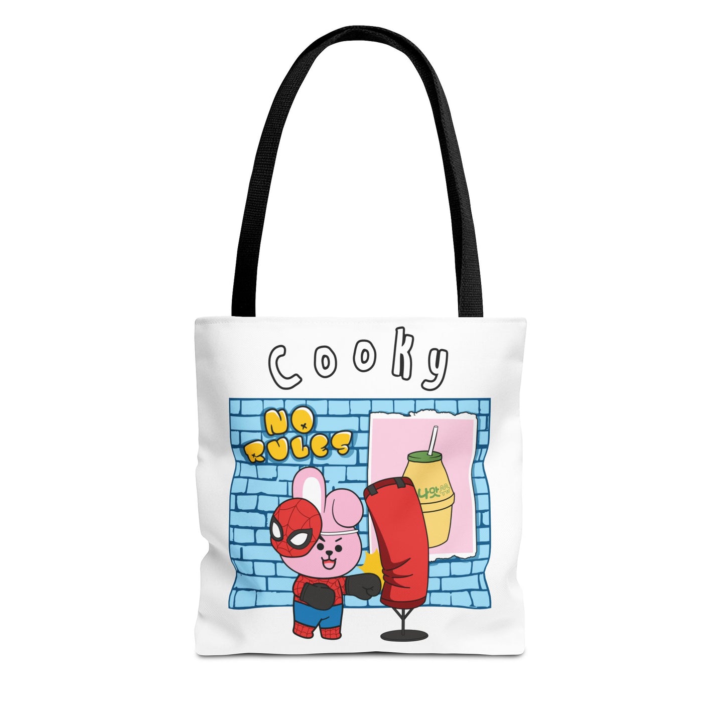 BT21 Cooky White Tote Bag Single Design