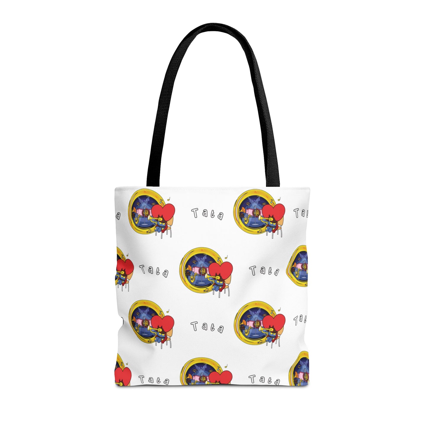 BT21 Tata White Tote Bag Pattern Design