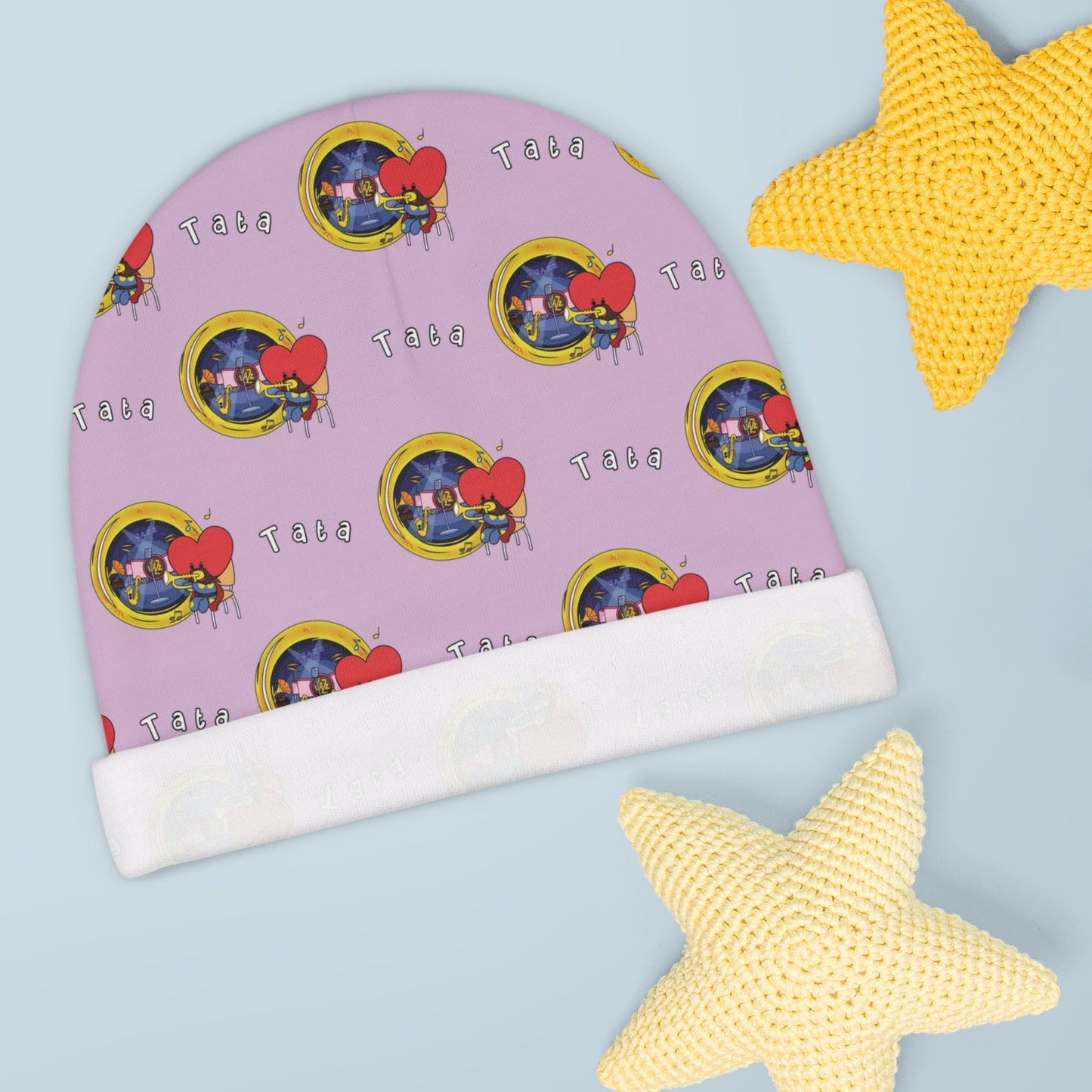 BT21 Tata Purple Baby Beanie Pattern