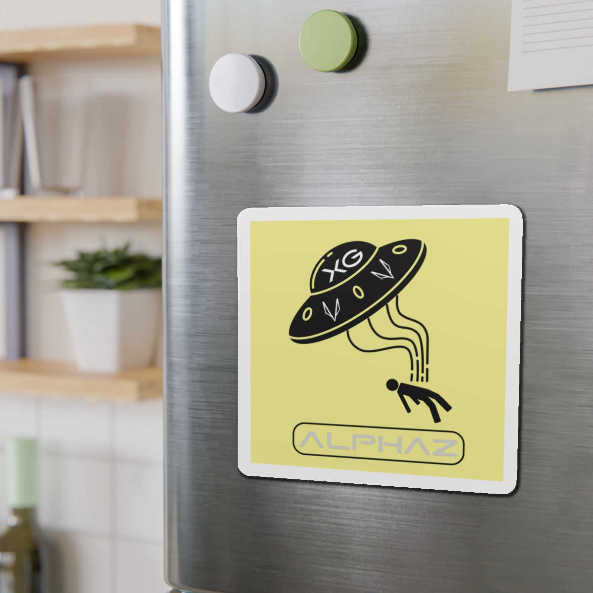 Yellow XG Chisa Spaceship Magnet