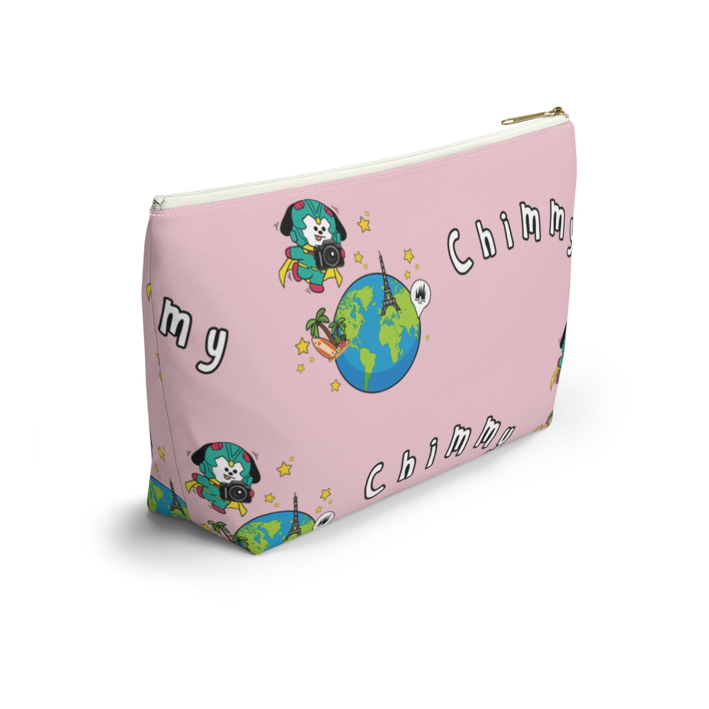 BT21 Chimmy Pink Pattern Travel Bag