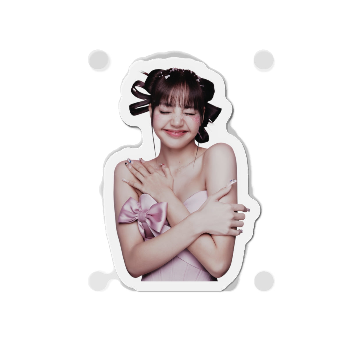 Lalisa Manoban Blackppink Gift for Lisa Fans Lillies Magnet Design 10