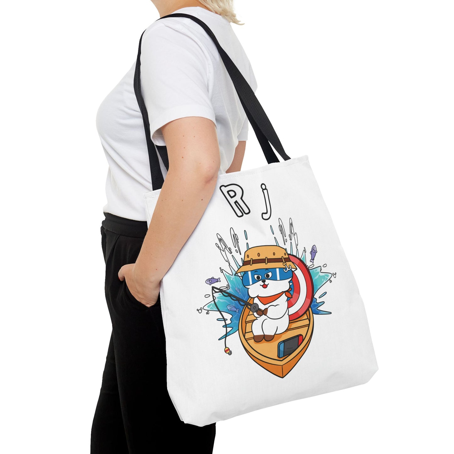 BT21 RJ White Tote Bag Single Design