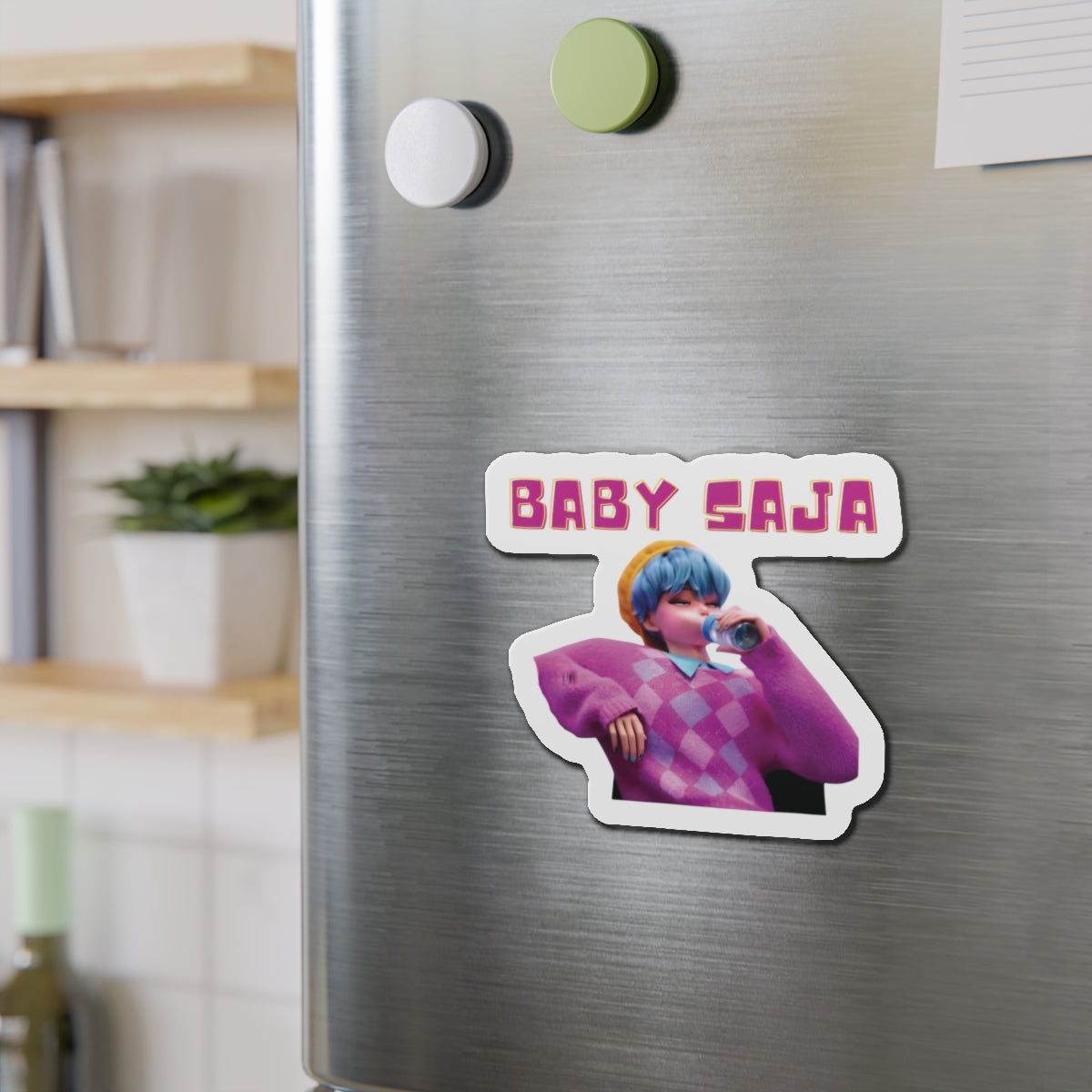 Kpop Demon Hunters Baby Saja Signing Table Magnet