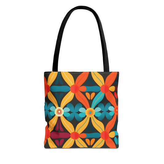 Retro Pattern Tote Bag Design 4