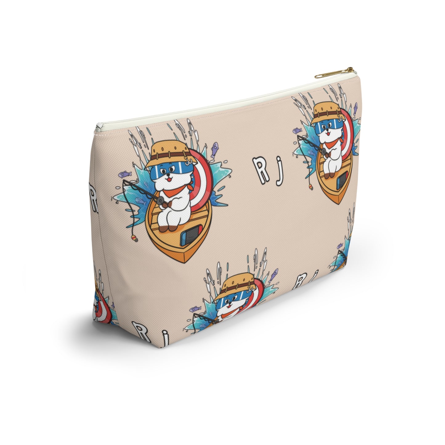 BT21 RJ Beige Pattern Travel Bag
