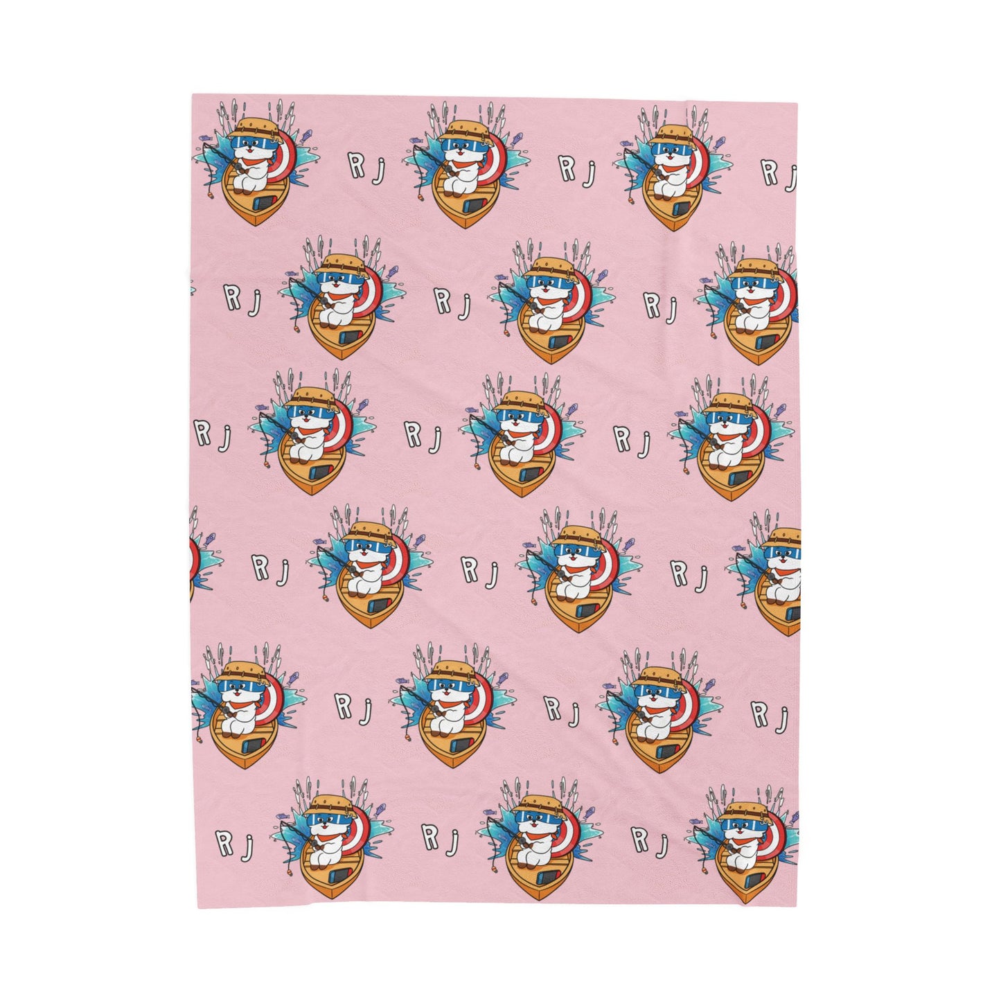 Pink RJ Blanket - BT21 Pattern Design