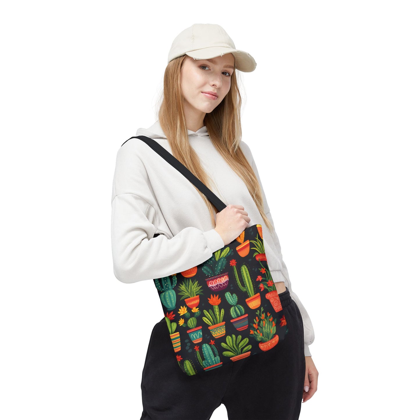 Cactus Pattern Tote Bag Design 5