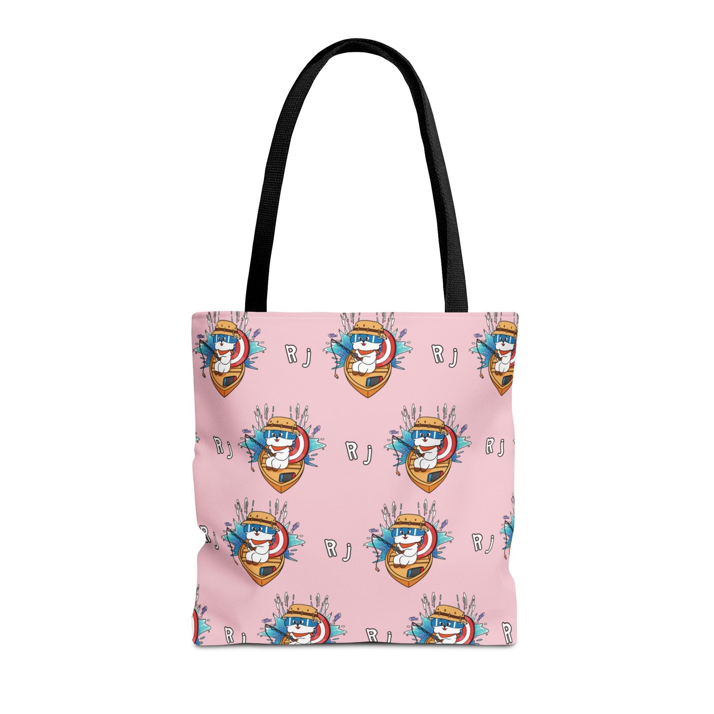 BT21 RJ Pink Tote Bag Pattern Design