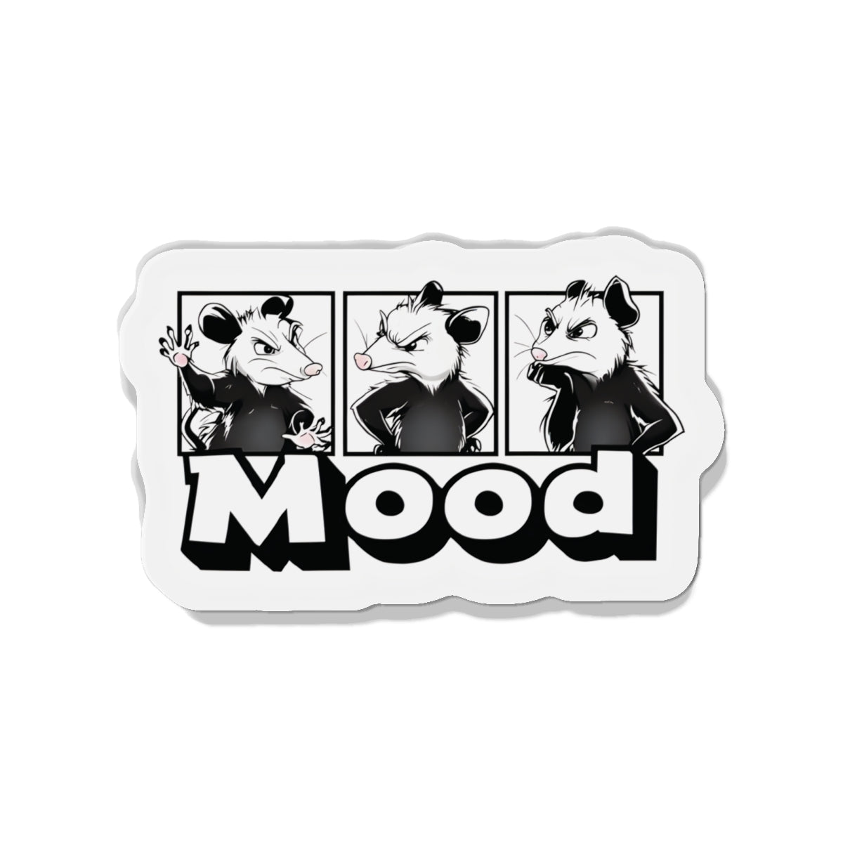 Possum Annoyed Mood Magnet - Funny & Relatable