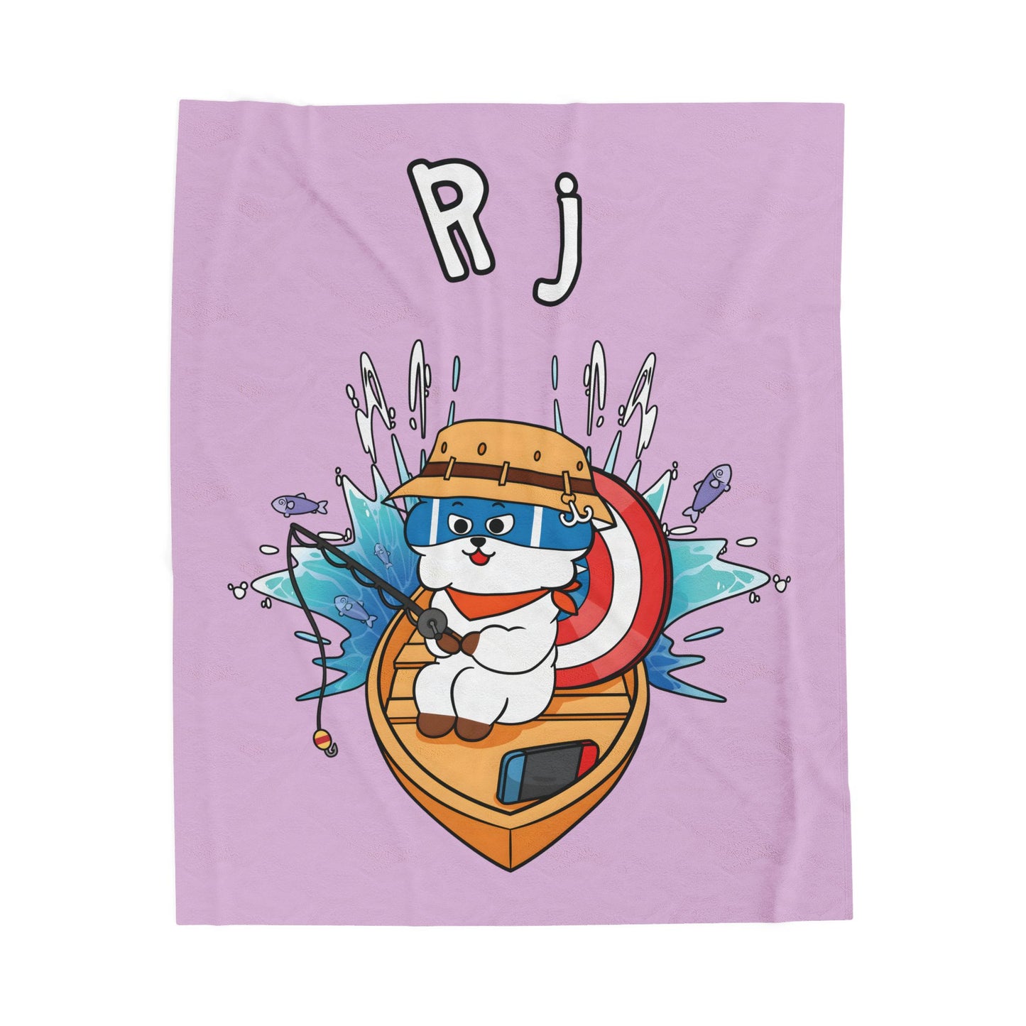 Purple RJ Blanket - BT21 Single Design