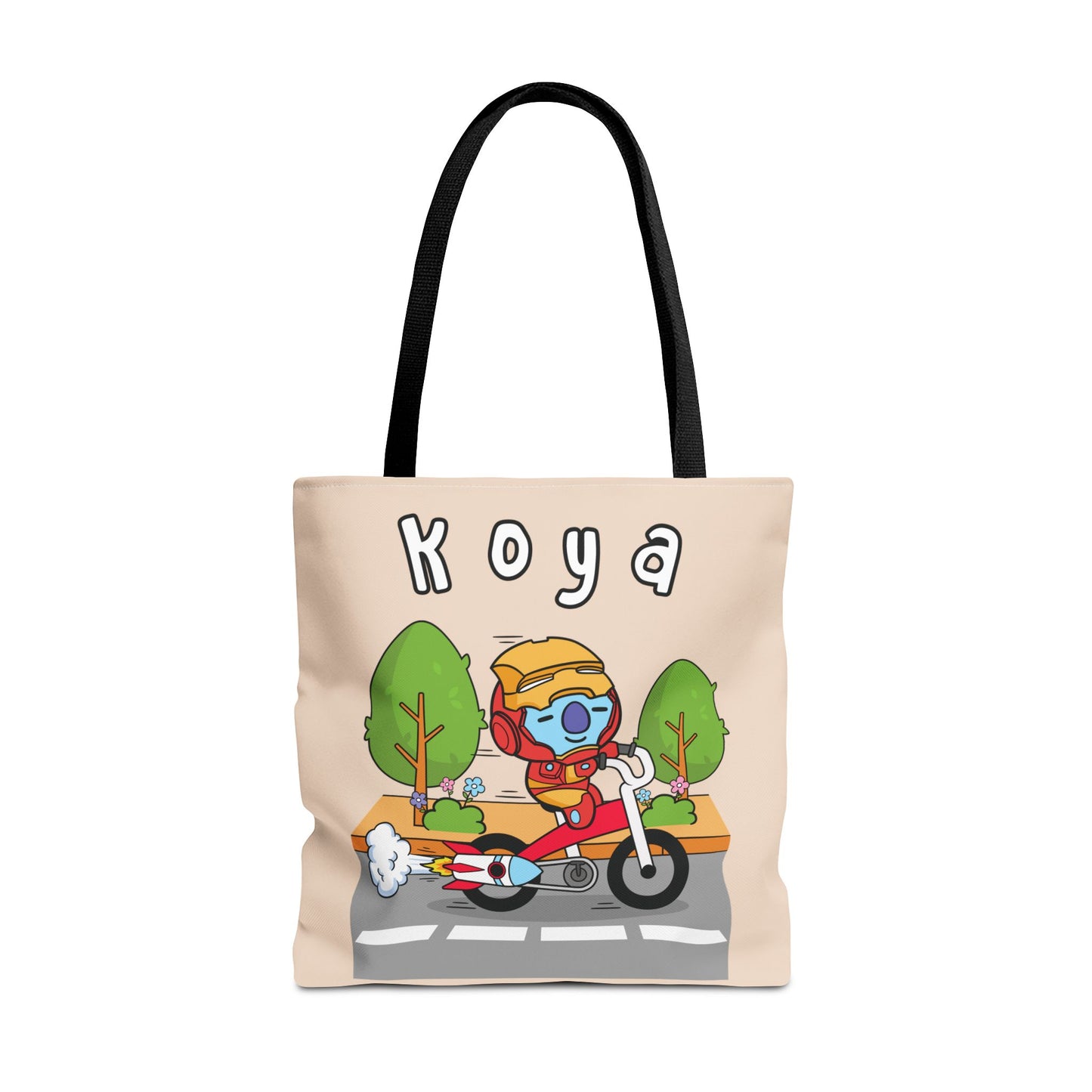 BT21 Koya Beige Tote Bag Single Design