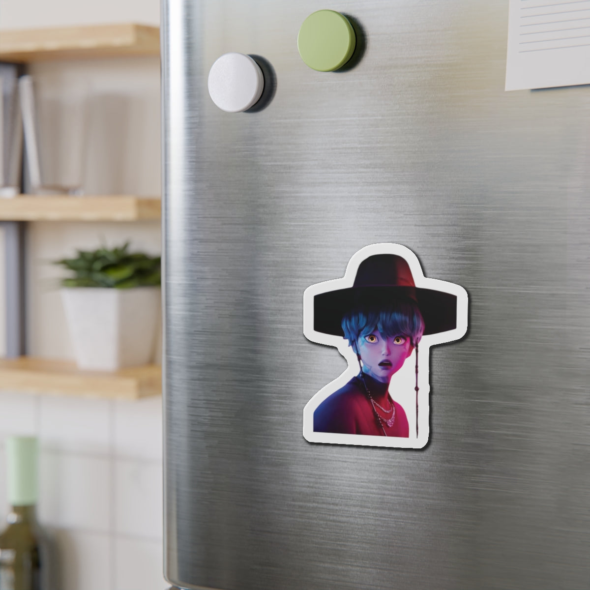 Kpop Demon Hunters Saja Boys Baby Saja Demon Form Shocked Face Magnet