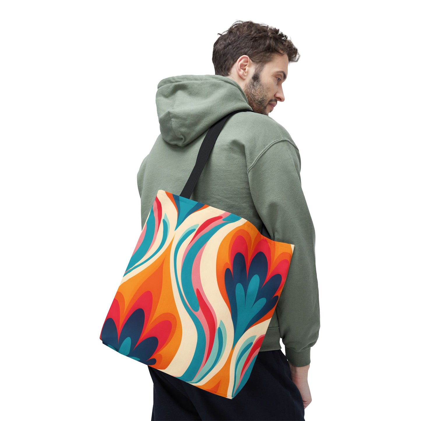 Retro Pattern Tote Bag Design 5