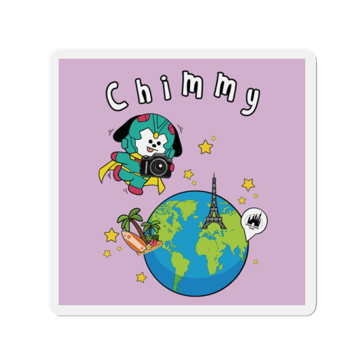 BT21 Chimmy Purple Magnet