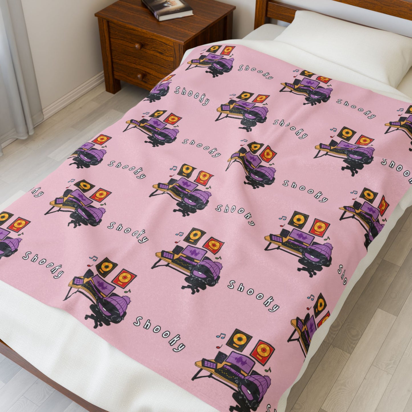 Pink Shooky Blanket - BT21 Pattern Design