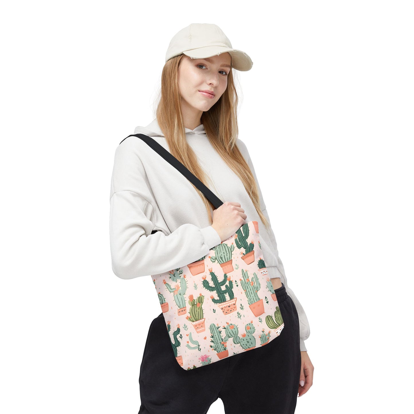 Cactus Pattern Tote Bag Design 2