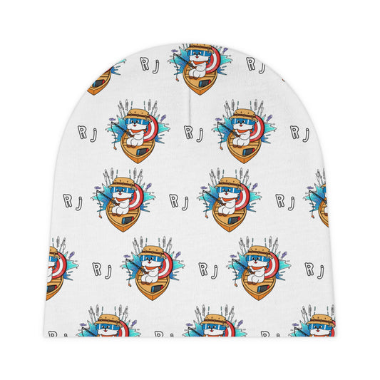 BT21 RJ White Baby Beanie Pattern