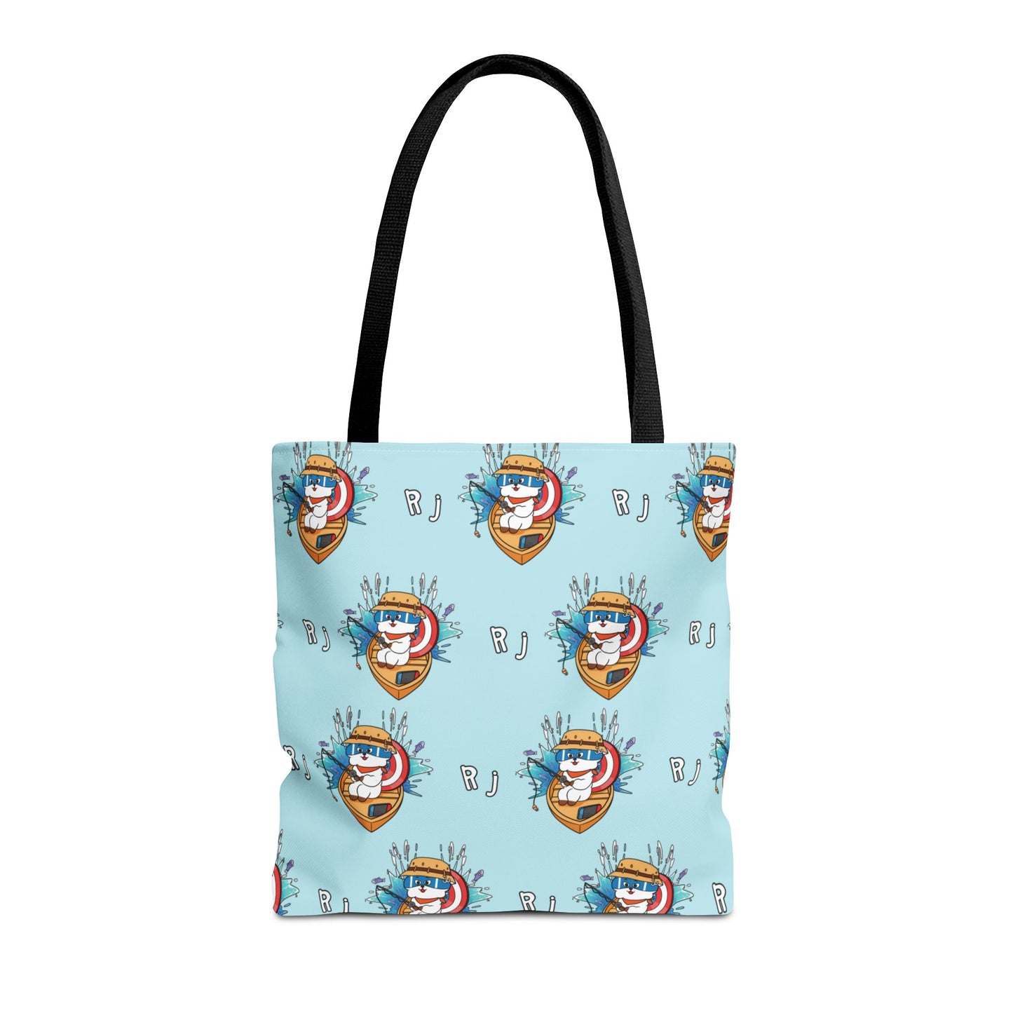 BT21 RJ Blue Tote Bag Pattern Design