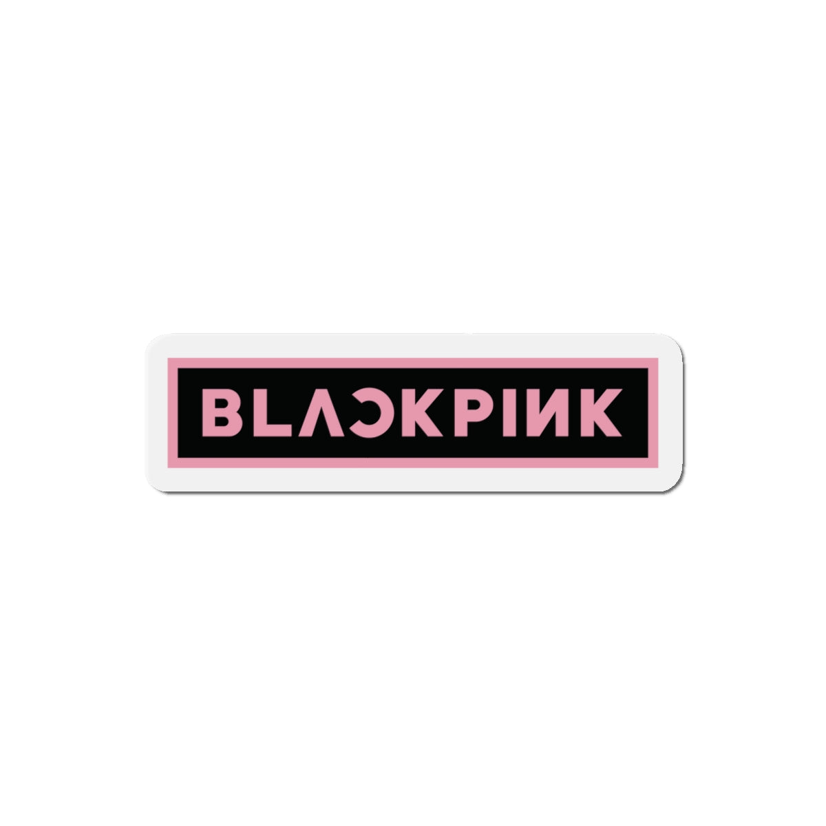 Black Pink Logo Magnet