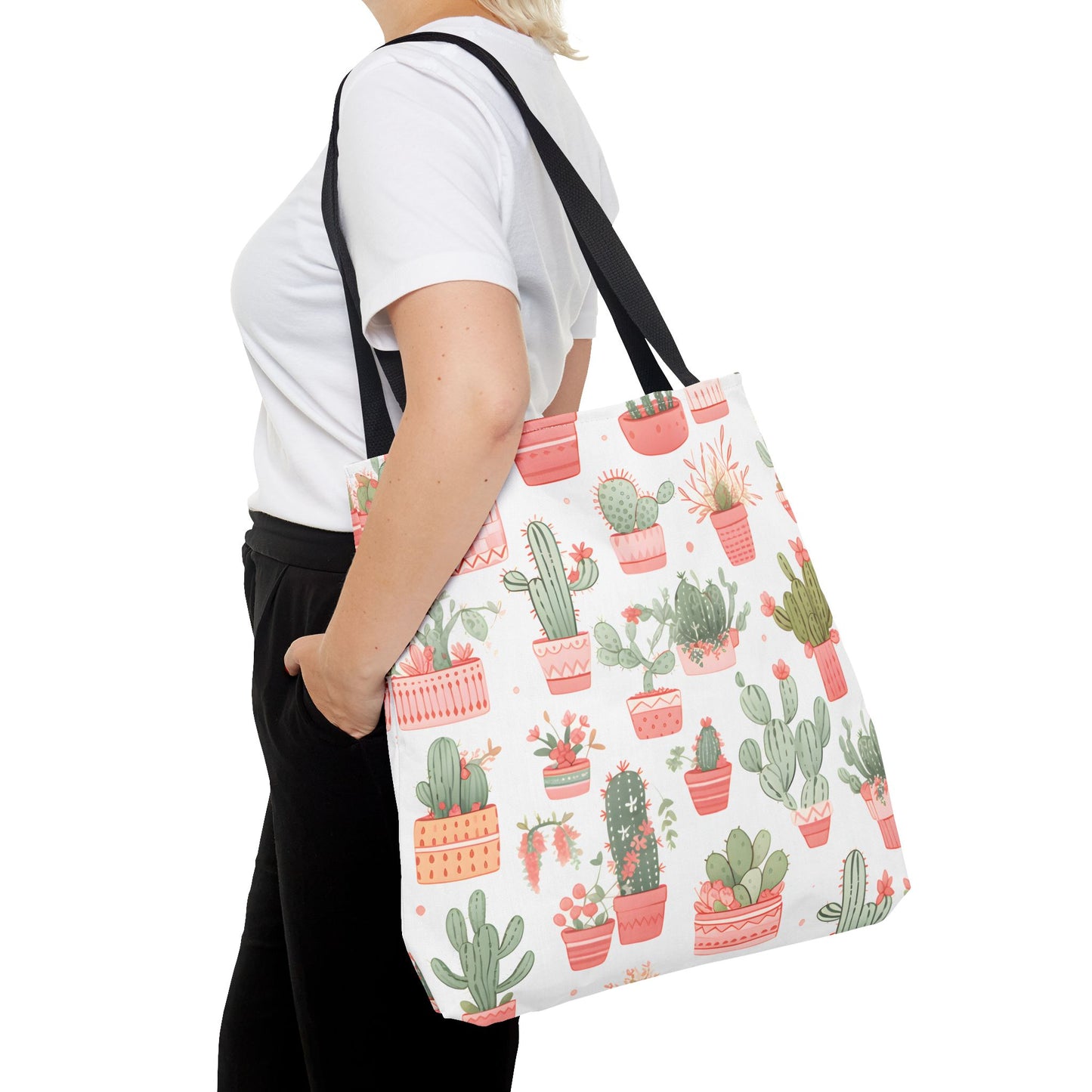 Cactus Pattern Tote Bag Design 6