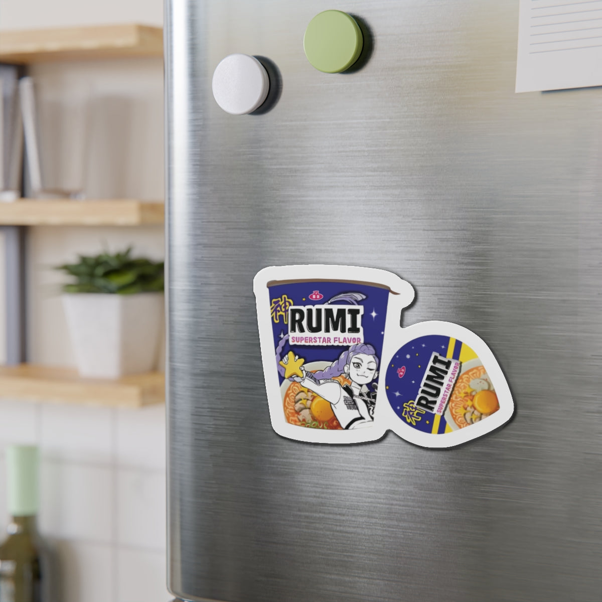 Kpop Demon Hunters Huntrix Rumi Ramen Cup Magnet