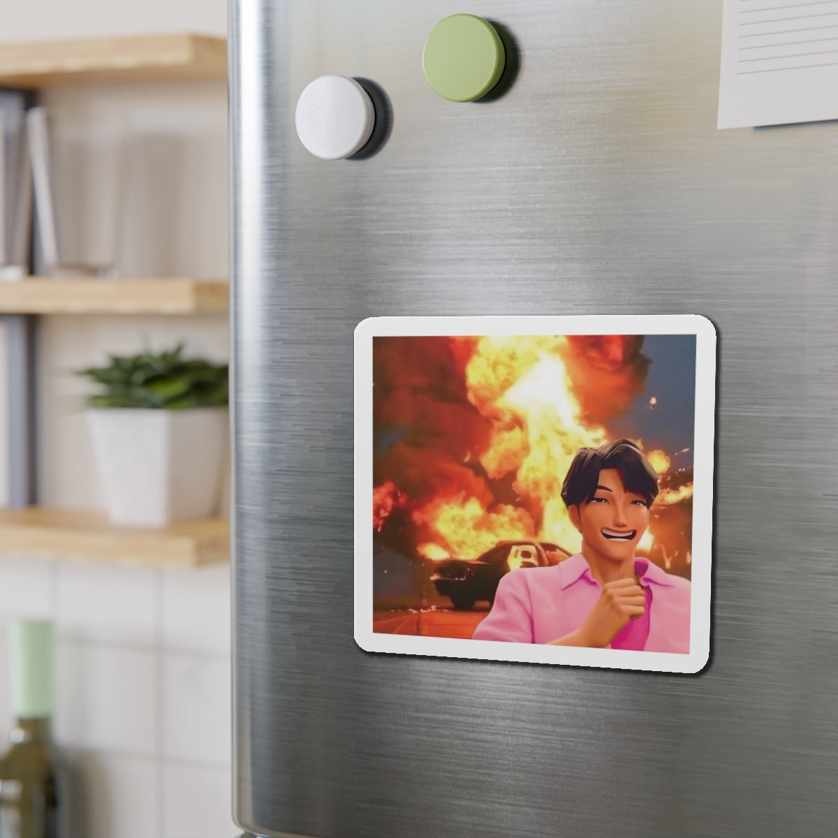 Kpop Demon Hunters Saja Boys Jinu Running From Rumi Meme Magnet