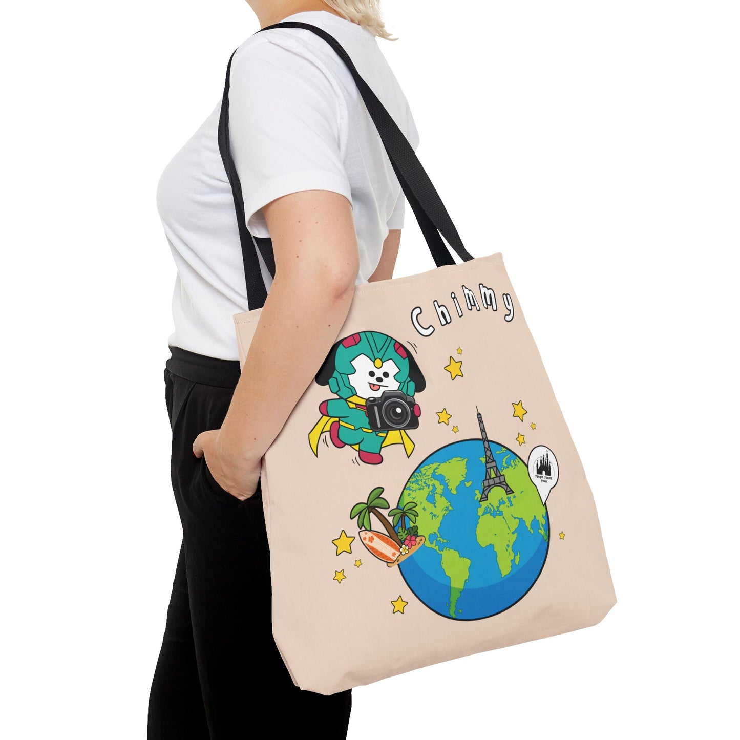 BT21 Chimmy Beige Tote Bag Single Design