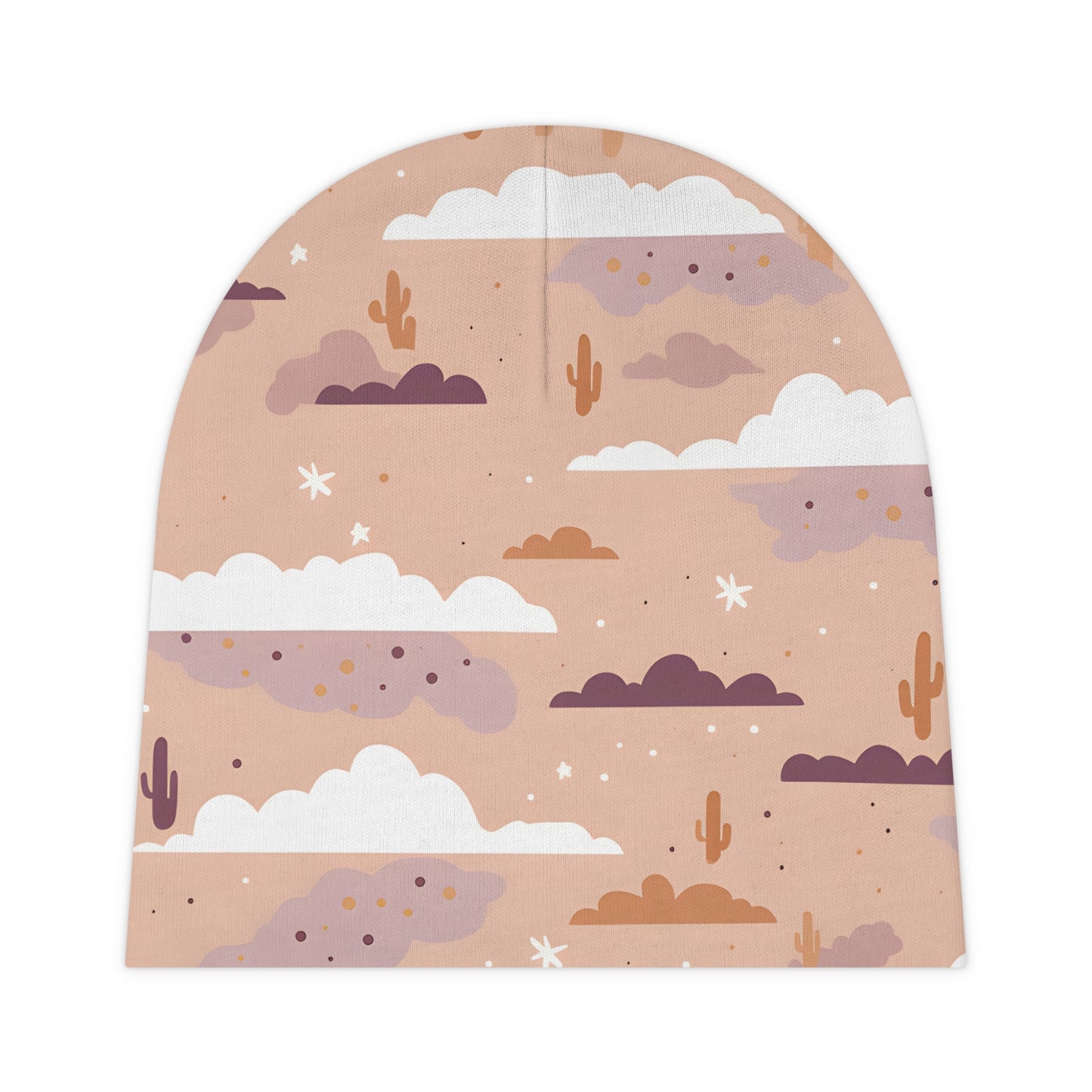 Infant Baby Beanie Desert Pattern Design