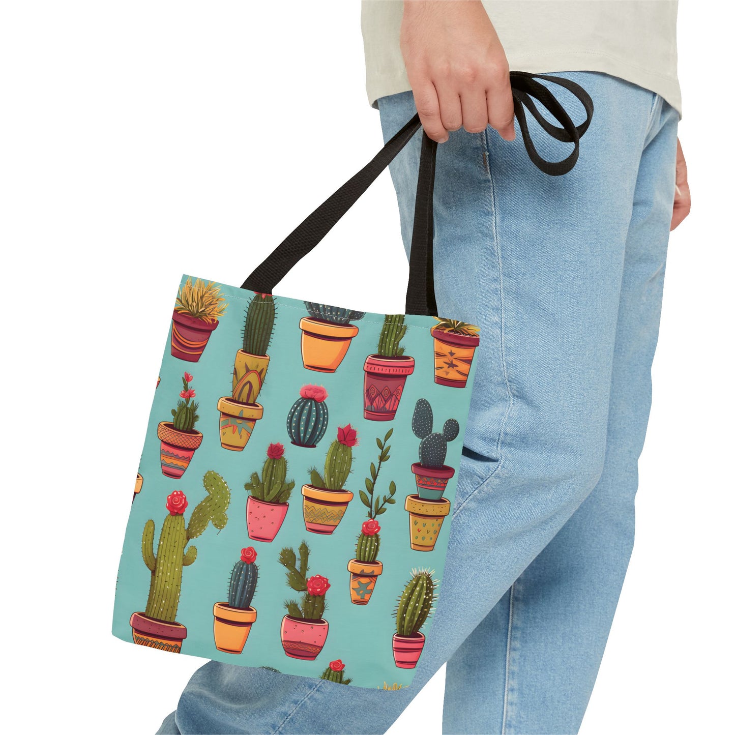 Cactus Pattern Tote Bag Design 7