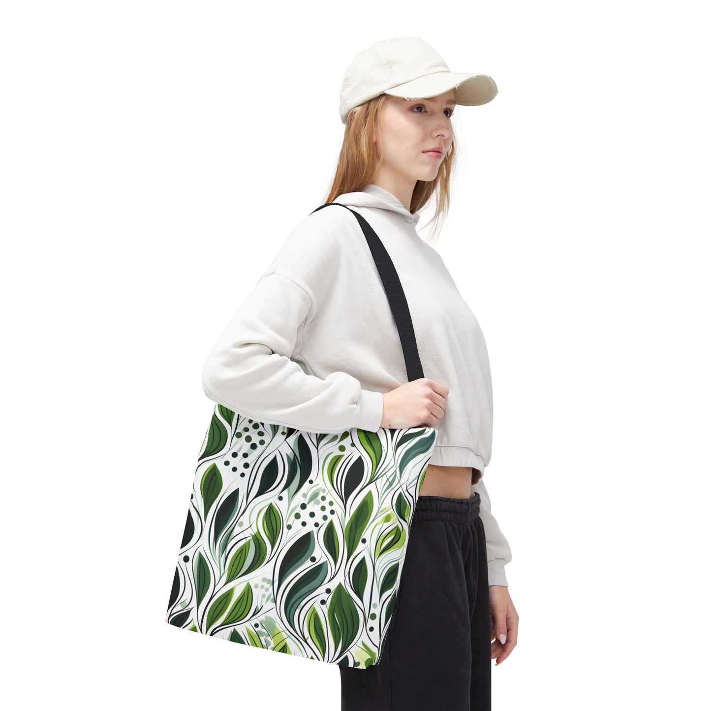 Plant Pattern Tote Bag Design 1