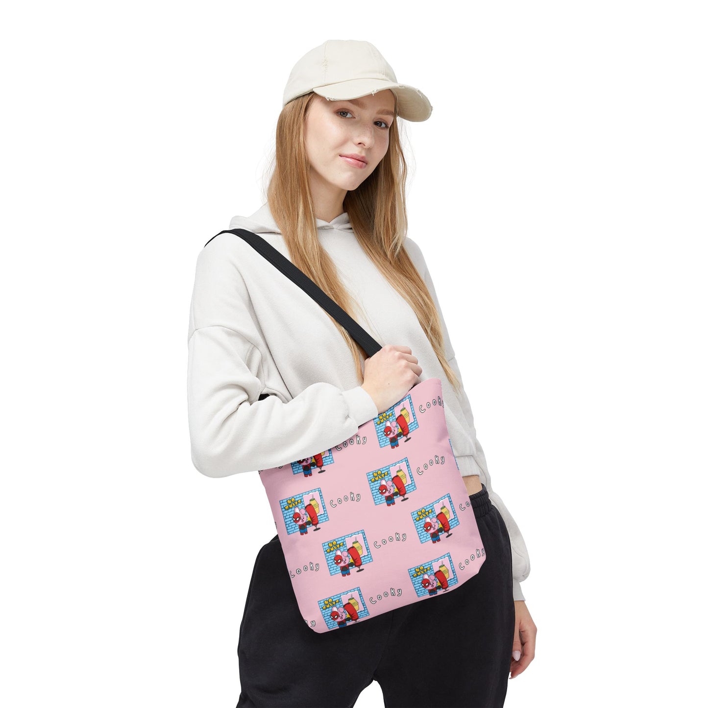 BT21 Cooky Pink Tote Bag Pattern Design