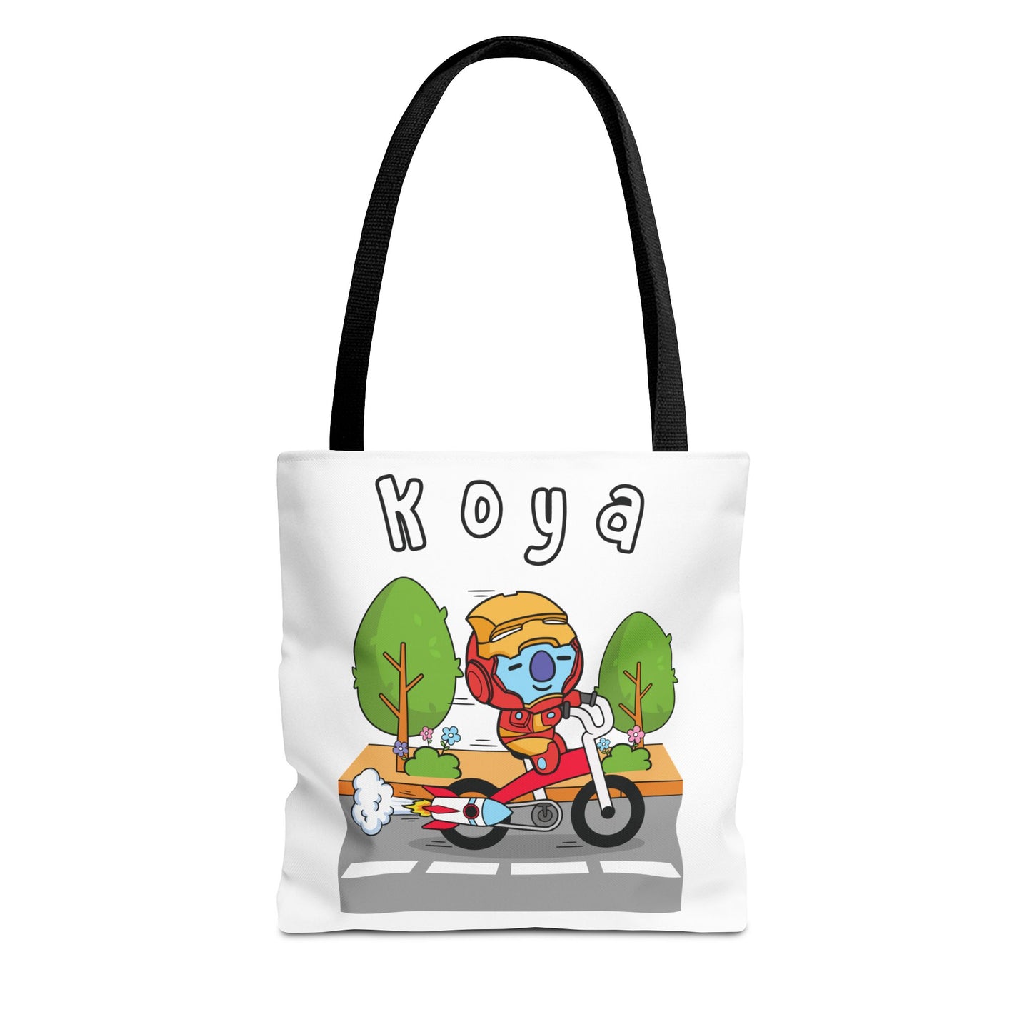 BT21 Koya White Tote Bag Single Design