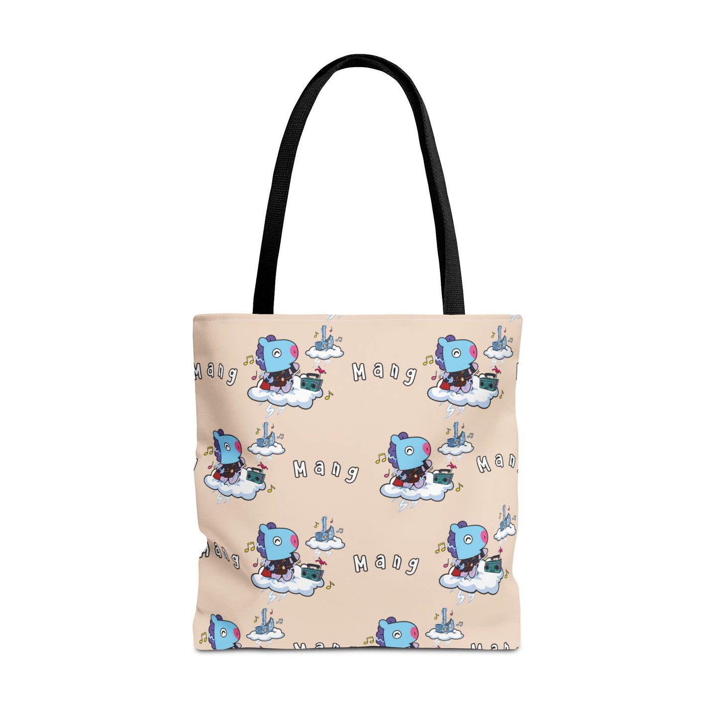 BT21 Mang Beige Tote Bag Pattern Design