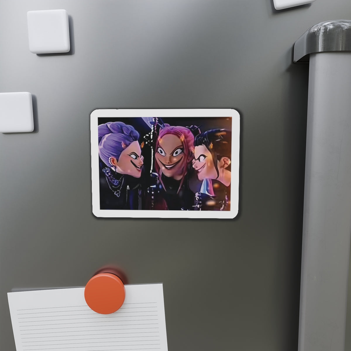 Kpop Demon Hunters Huntrix Rumi Mira Zoey Scheming Against Saja Boys Meme Magnet