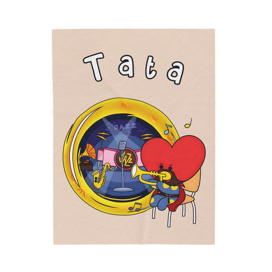 Beige Tata Blanket - BT21 Single Design