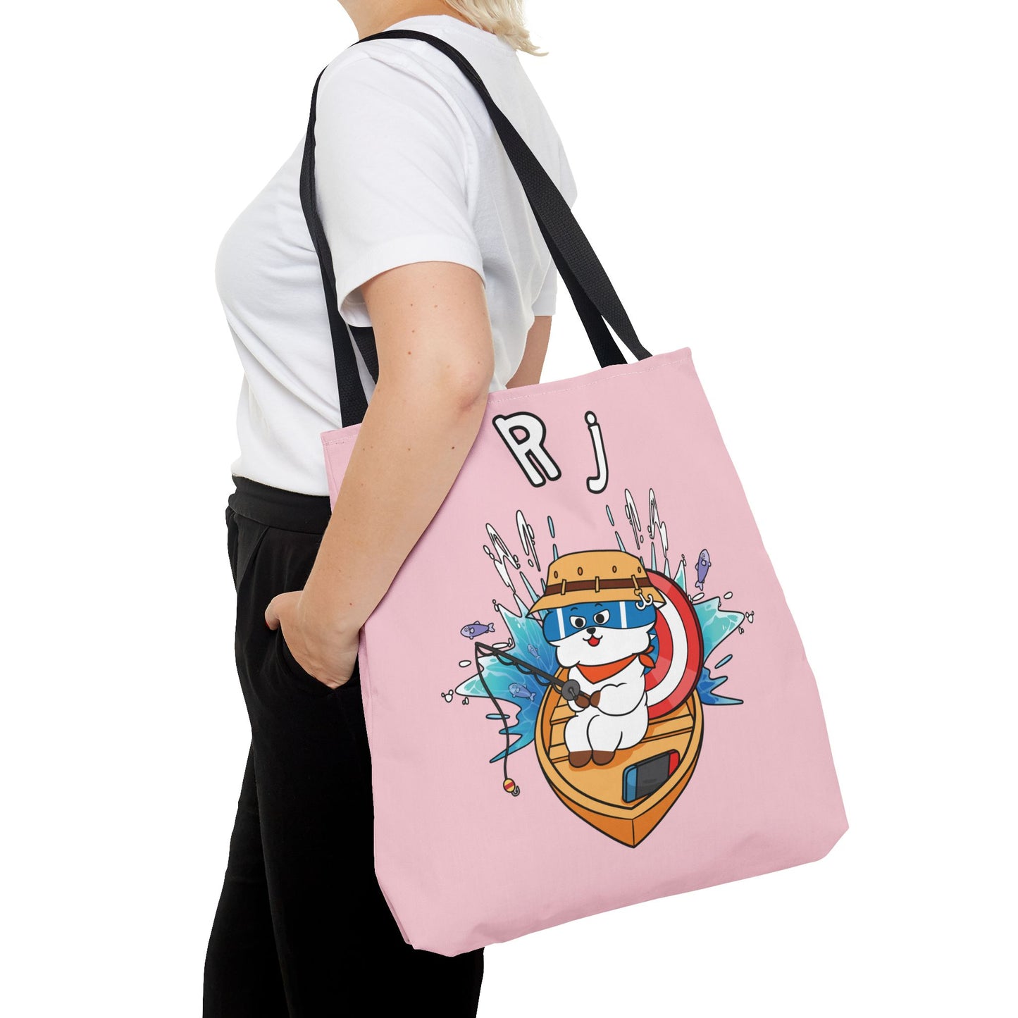 BT21 RJ Pink Tote Bag Single Design