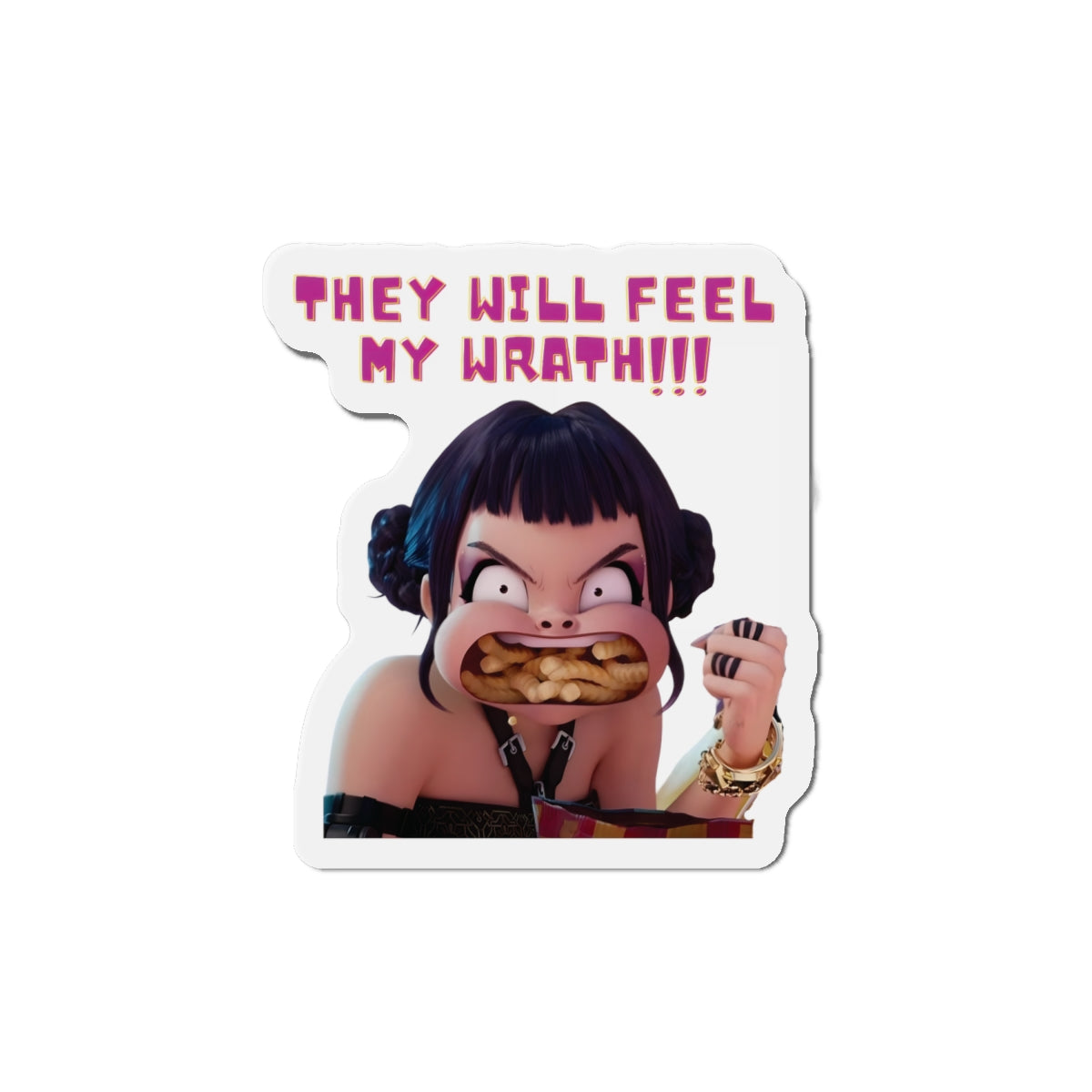 Kpop Demon Hunters Huntrix Zoey They Will Feel My Wrath Magnet