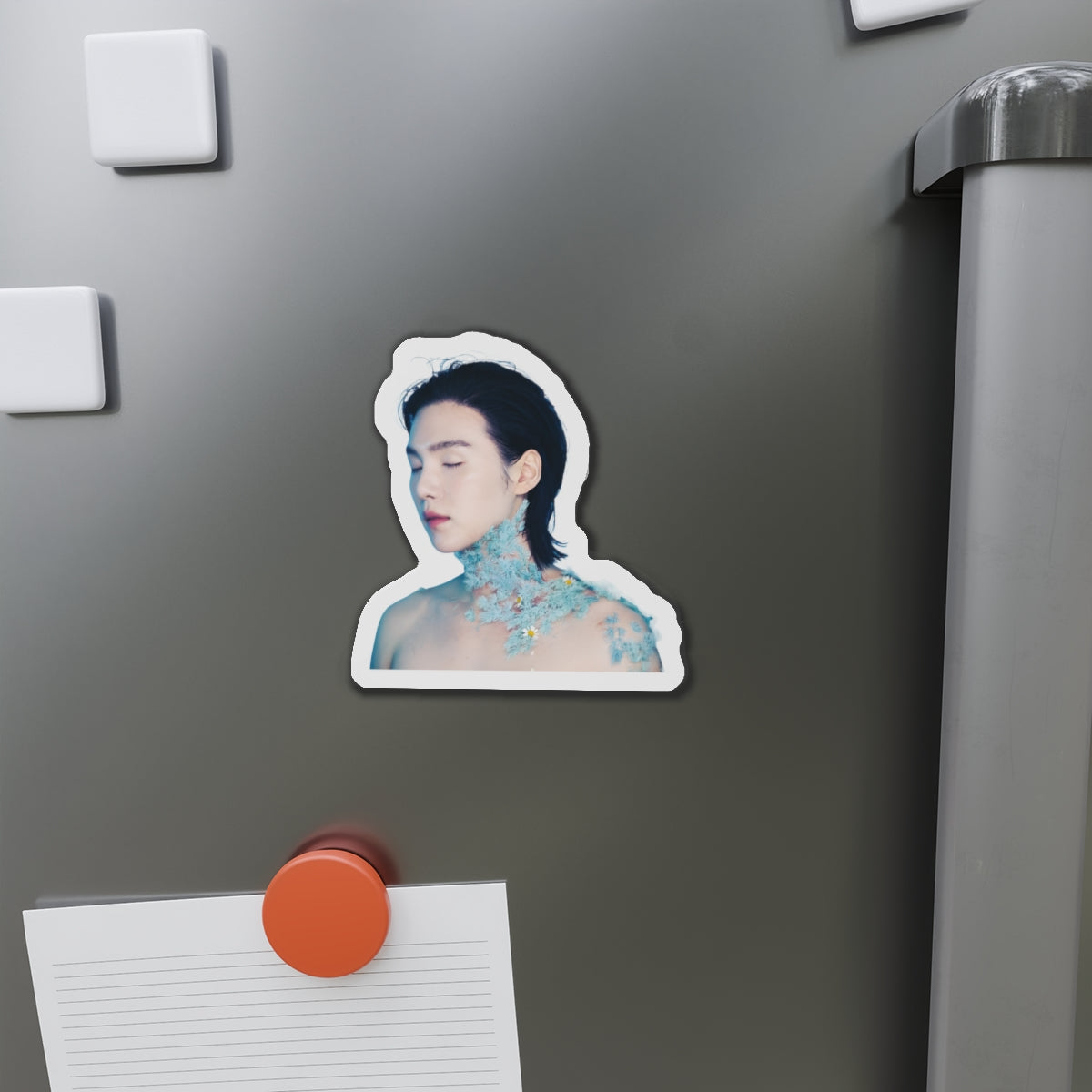 Yoongi Covered in Flowers August D D-Day Album Magnet