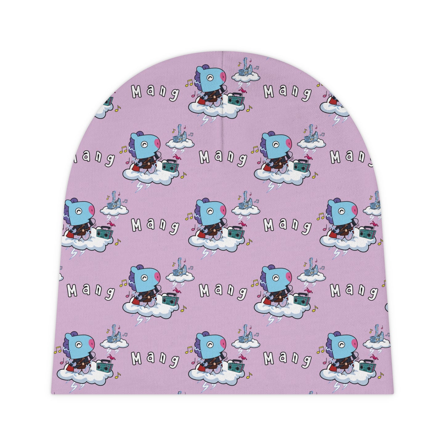 BT21 Mang Purple Baby Beanie Pattern