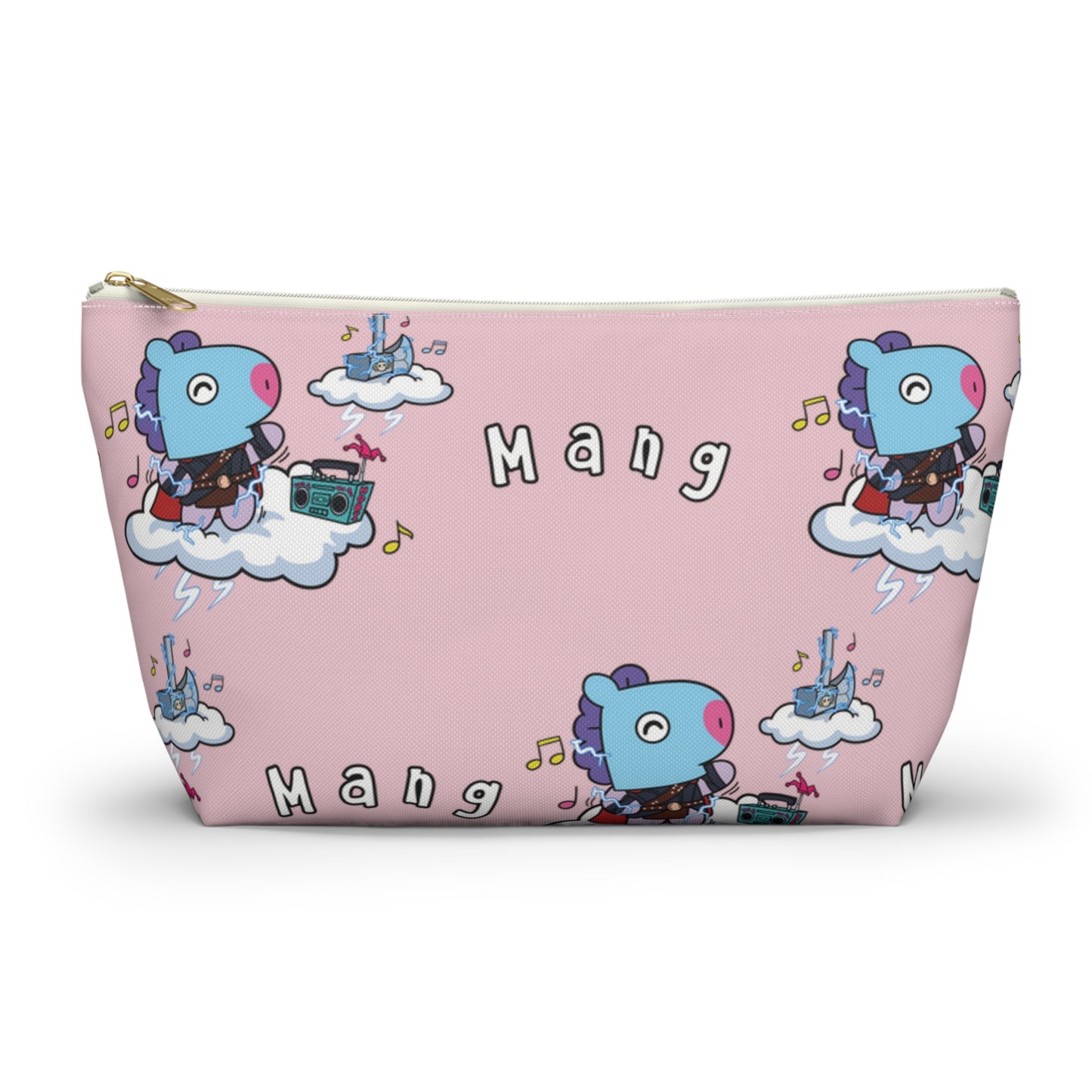 BT21 Mang Pink Pattern Travel Bag