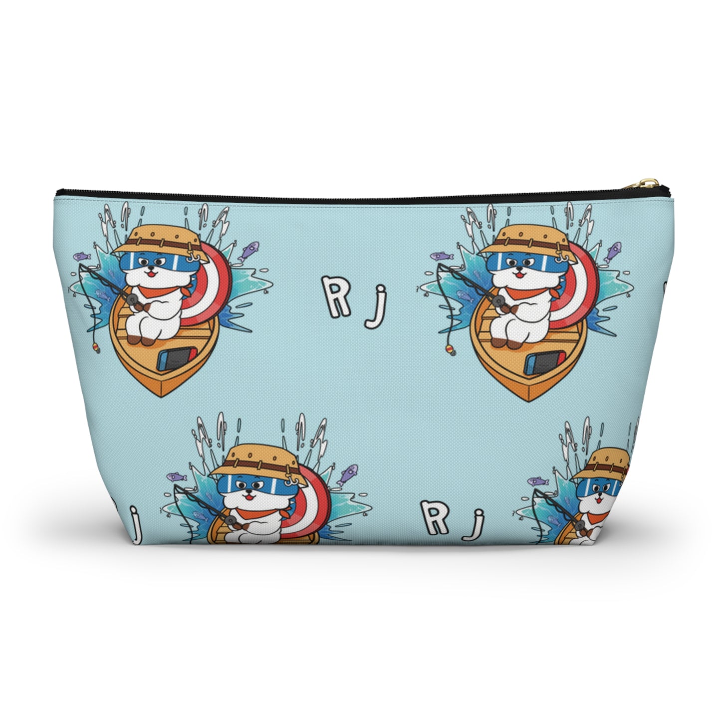 BT21 RJ Blue Pattern Travel Bag