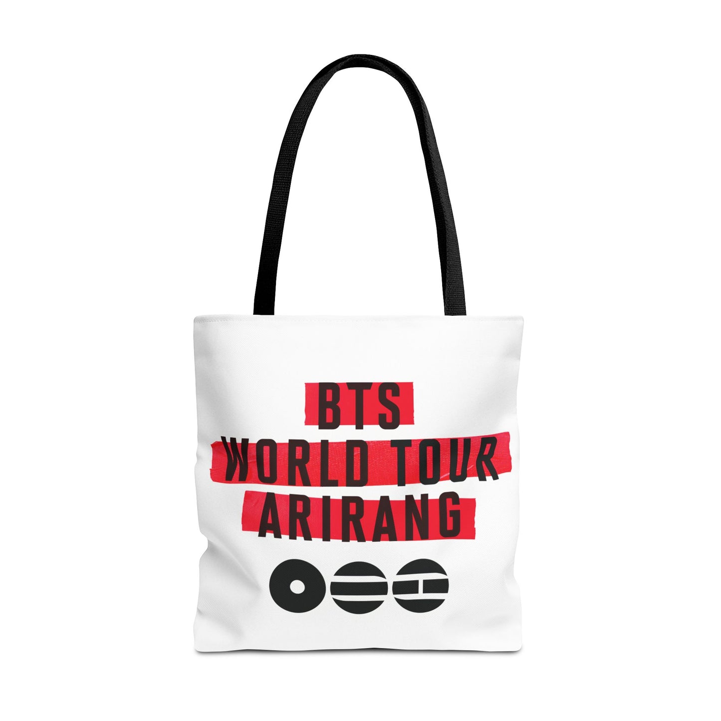 BTS Arirang 2026 World Tour Logo Design 3 White Tote Bag