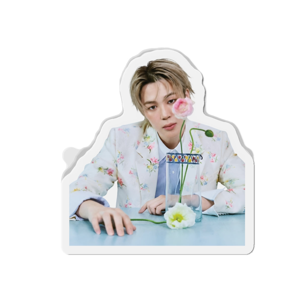 BTS Park Jimin Dior Photoshoot Holding a Flower Magnet
