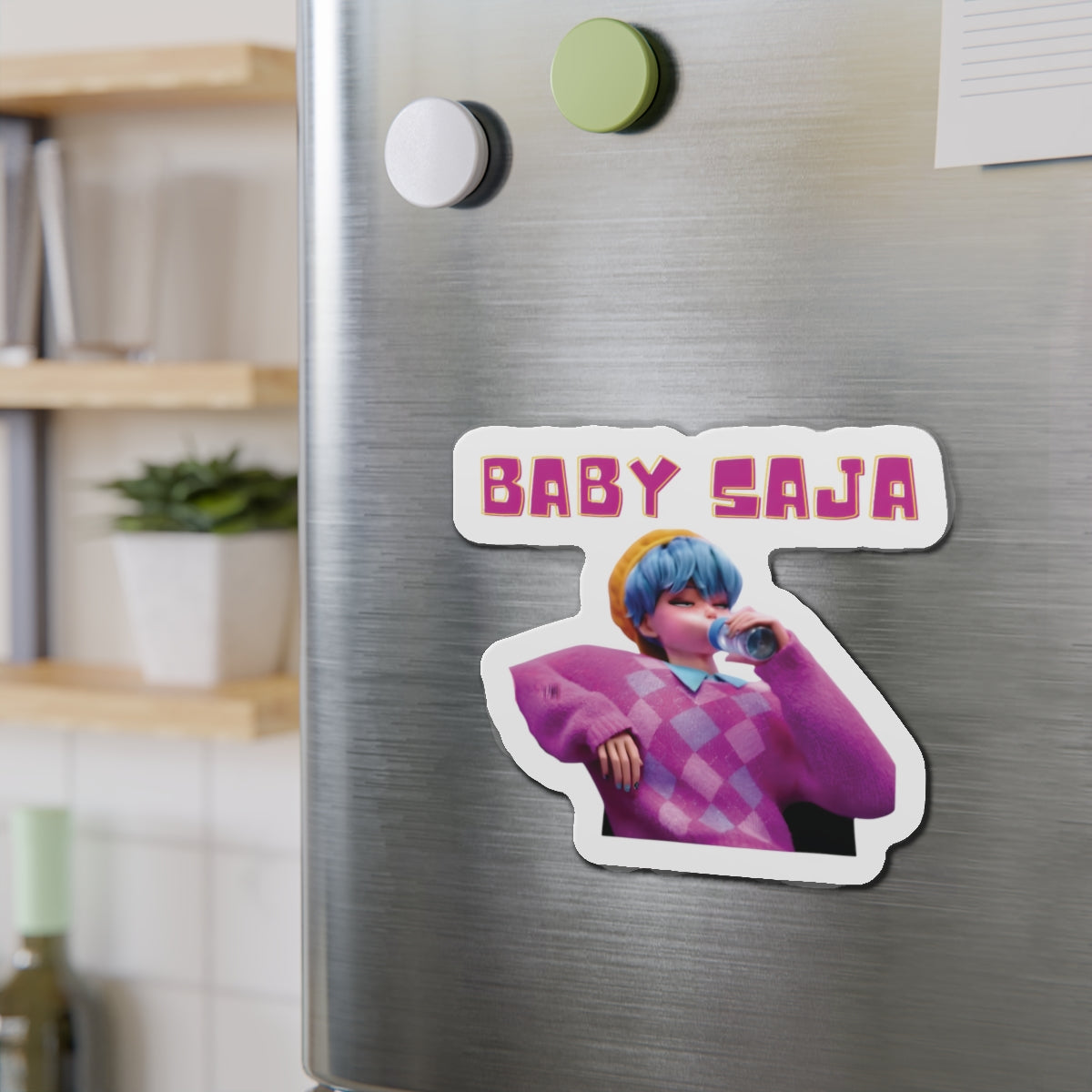 Kpop Demon Hunters Baby Saja Signing Table Magnet