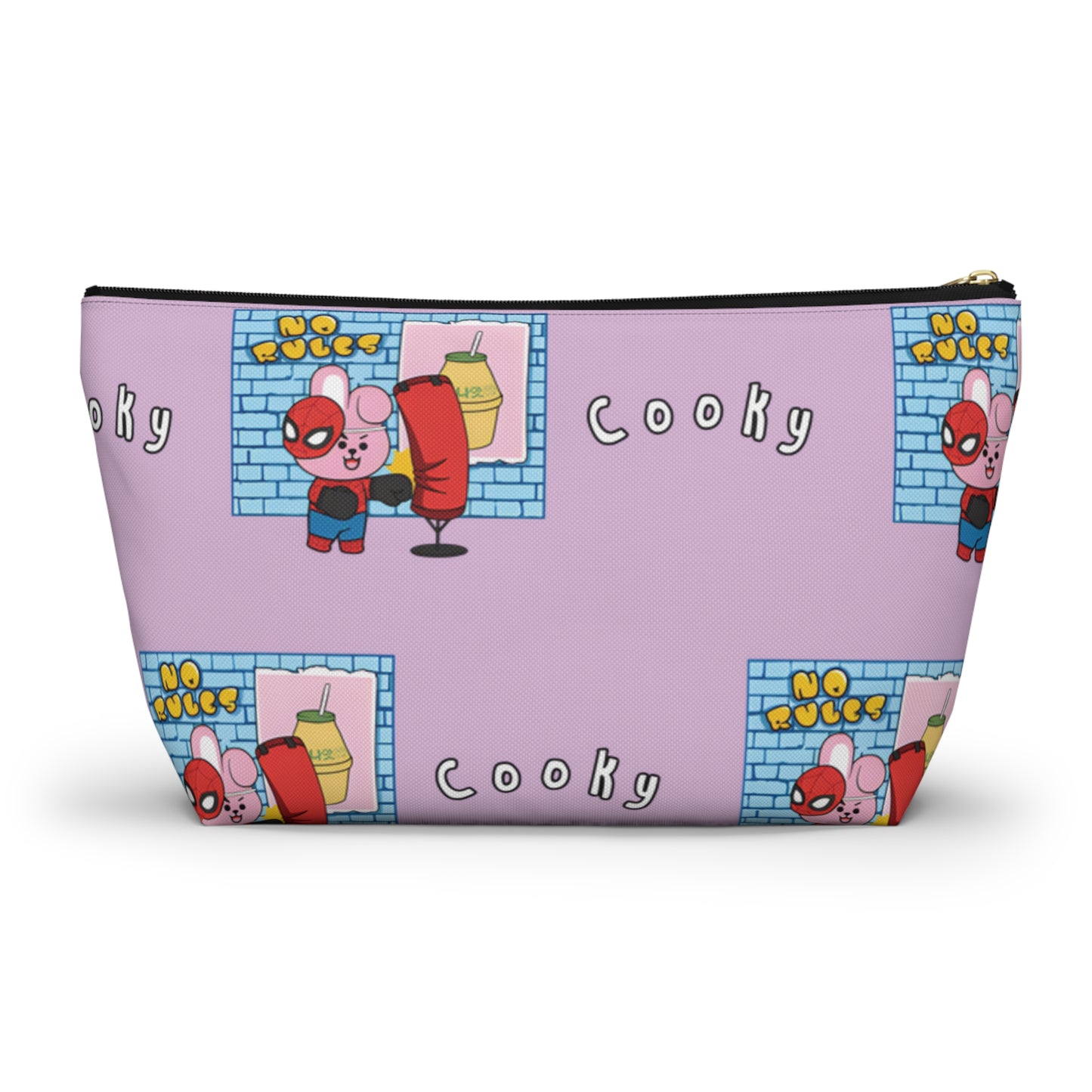 BT21 Cooky Purple Pattern Travel Bag