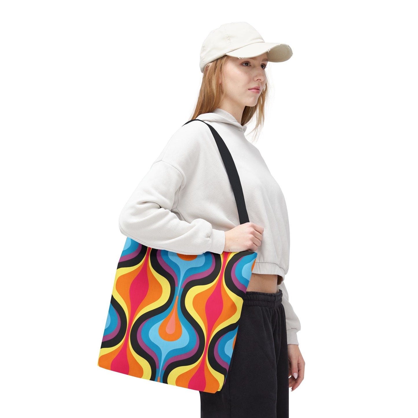 Retro Pattern Tote Bag Design 1