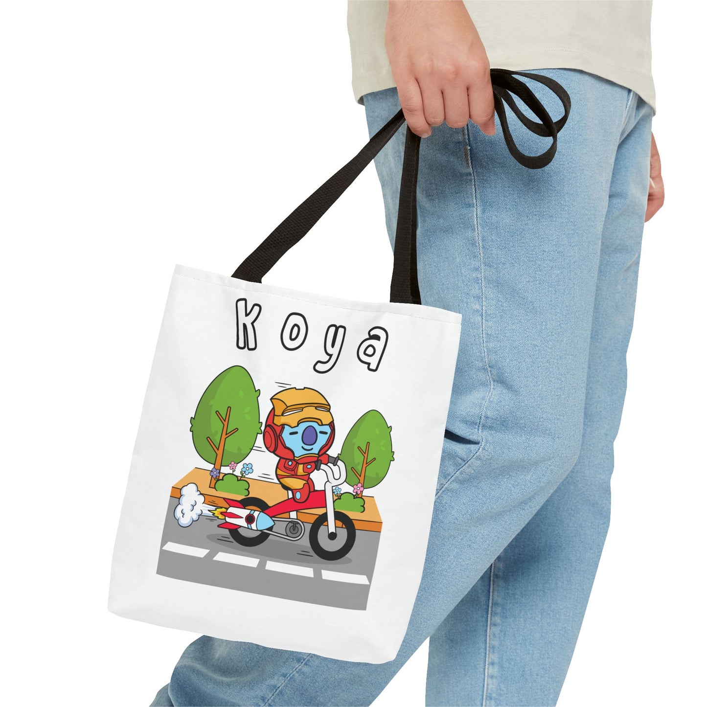 BT21 Koya White Tote Bag Single Design