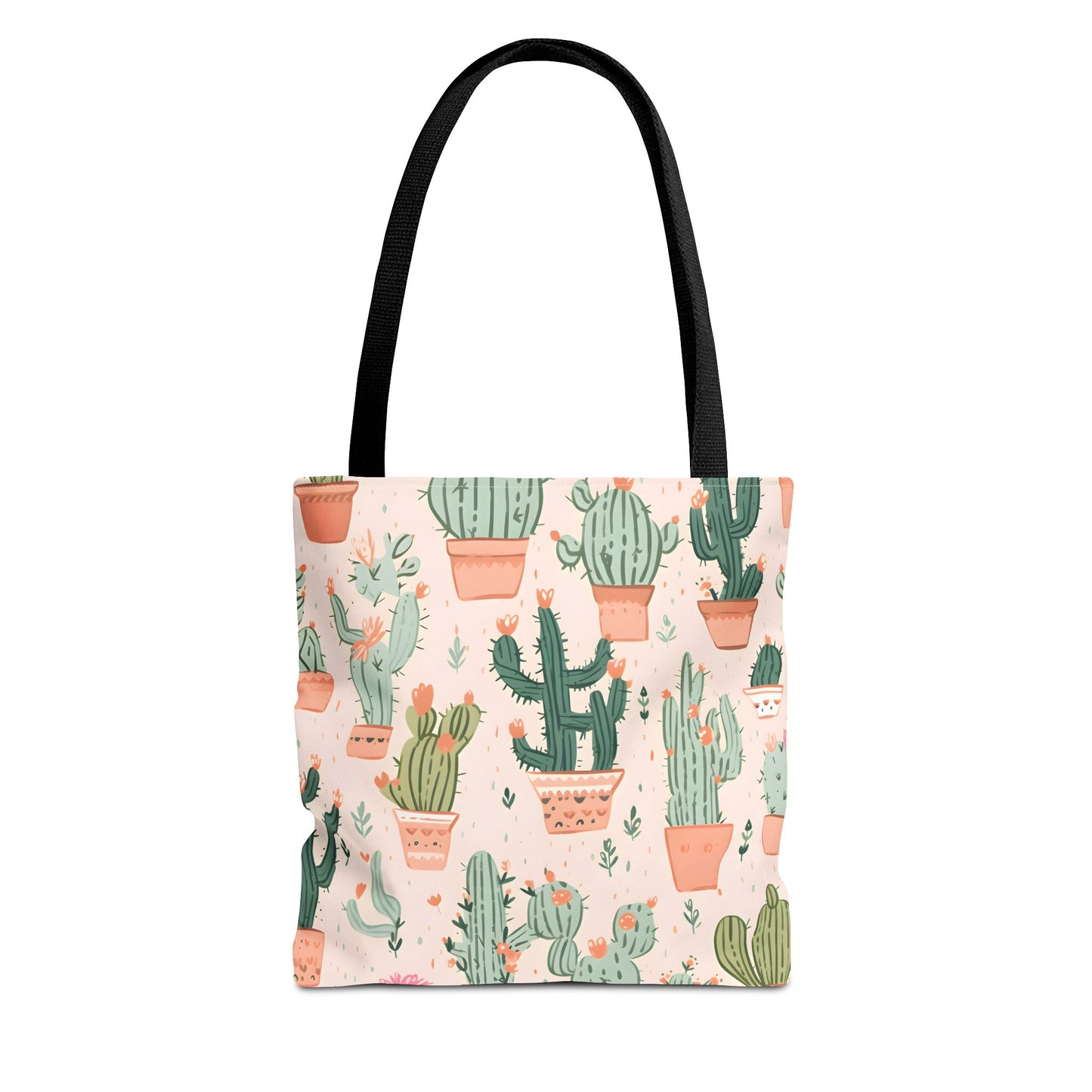 Cactus Pattern Tote Bag Design 2