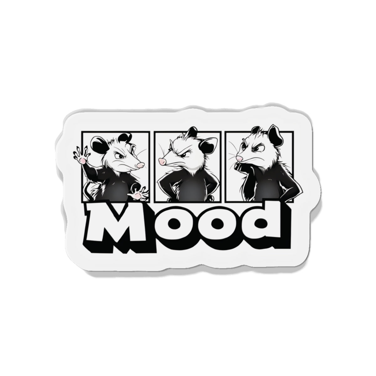 Possum Annoyed Mood Magnet - Funny & Relatable
